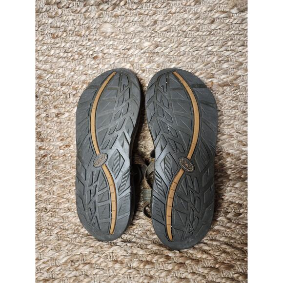 Chaco Mens Brown Strap Vibram Sole Hiking Sandals Size 13 Summer Beach